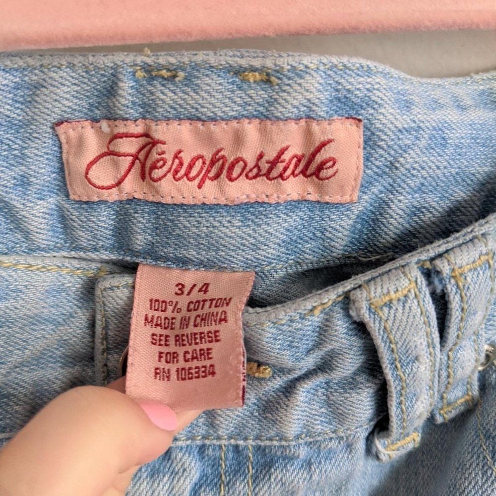Aeropostale | Raw Hem Mini Skirt Sz 3/4 - Picture 3 of 3
